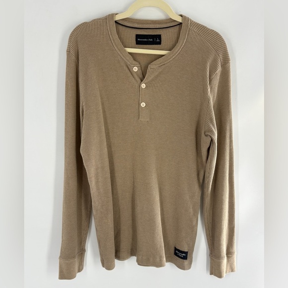 Abercrombie & Fitch Other - Abercrombie & Fitch Beige Long Sleeve Henley